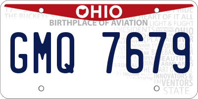 OH license plate GMQ7679