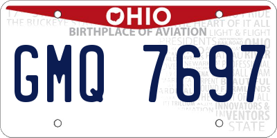 OH license plate GMQ7697