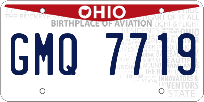 OH license plate GMQ7719