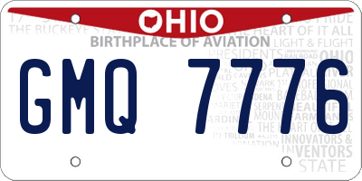 OH license plate GMQ7776