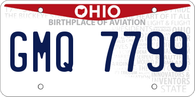 OH license plate GMQ7799