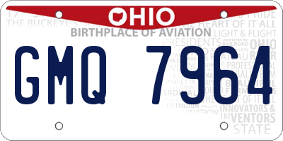OH license plate GMQ7964
