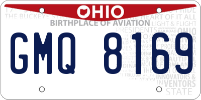 OH license plate GMQ8169