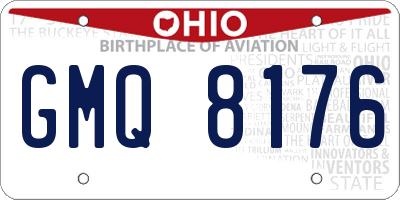 OH license plate GMQ8176