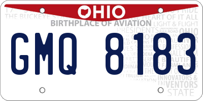 OH license plate GMQ8183