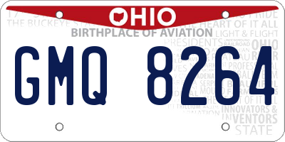 OH license plate GMQ8264