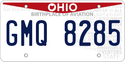 OH license plate GMQ8285