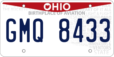 OH license plate GMQ8433