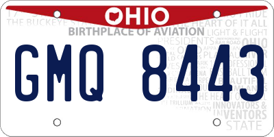 OH license plate GMQ8443
