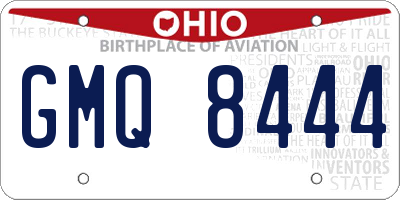 OH license plate GMQ8444