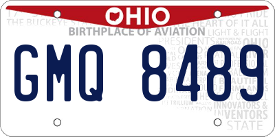 OH license plate GMQ8489