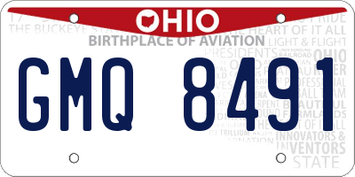 OH license plate GMQ8491
