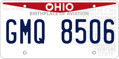 OH license plate GMQ8506