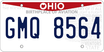 OH license plate GMQ8564