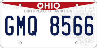 OH license plate GMQ8566