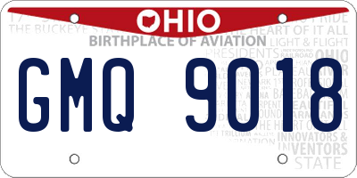 OH license plate GMQ9018