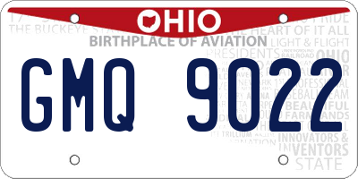 OH license plate GMQ9022
