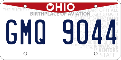 OH license plate GMQ9044