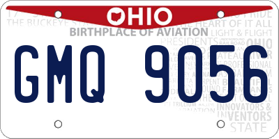 OH license plate GMQ9056