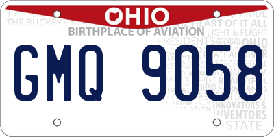 OH license plate GMQ9058
