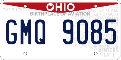 OH license plate GMQ9085
