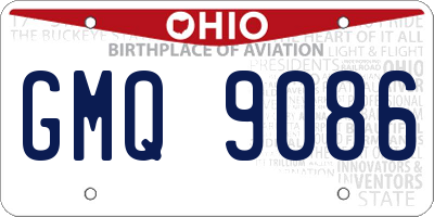 OH license plate GMQ9086