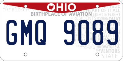 OH license plate GMQ9089