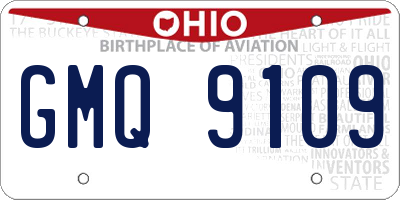 OH license plate GMQ9109