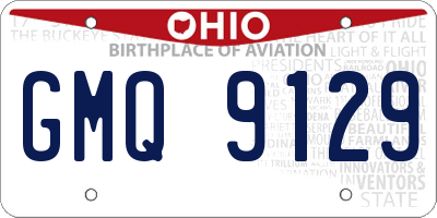 OH license plate GMQ9129
