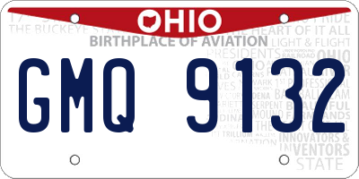 OH license plate GMQ9132