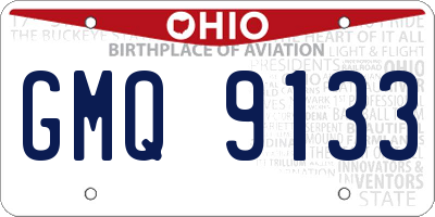 OH license plate GMQ9133