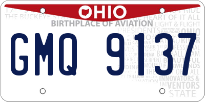 OH license plate GMQ9137