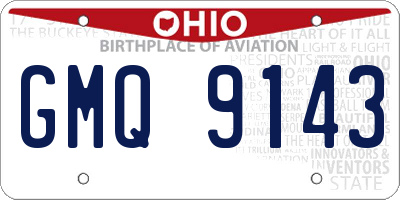 OH license plate GMQ9143