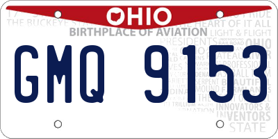 OH license plate GMQ9153