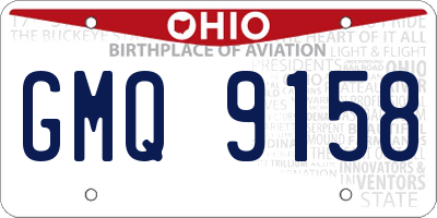 OH license plate GMQ9158