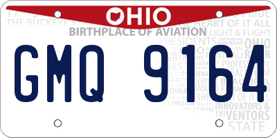 OH license plate GMQ9164