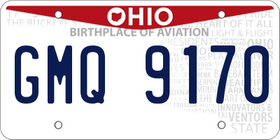 OH license plate GMQ9170