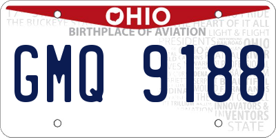 OH license plate GMQ9188
