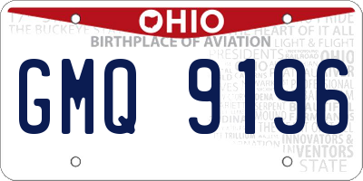 OH license plate GMQ9196
