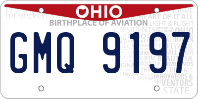 OH license plate GMQ9197