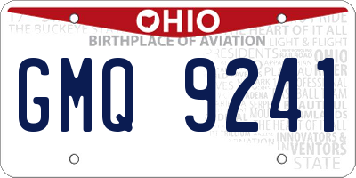 OH license plate GMQ9241
