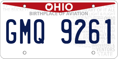 OH license plate GMQ9261