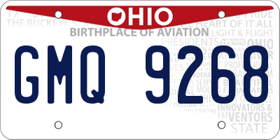 OH license plate GMQ9268