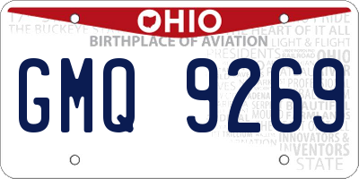 OH license plate GMQ9269