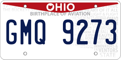 OH license plate GMQ9273