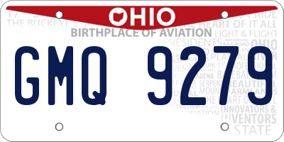 OH license plate GMQ9279