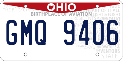 OH license plate GMQ9406
