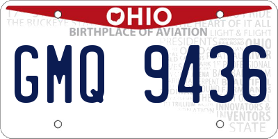 OH license plate GMQ9436