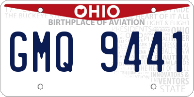 OH license plate GMQ9441