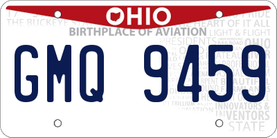 OH license plate GMQ9459